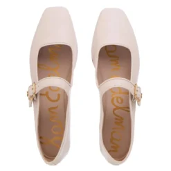 Sam Edelman Michaela Modern Ivory Ballerinas