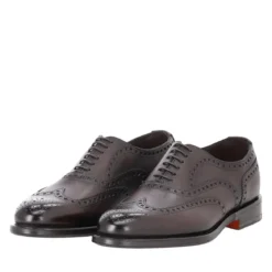 Santoni Schnürschuhe aus Leder braun Schnürschuhe