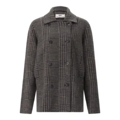 Sminfinity Jacke Glencheck Caban Jacket braun Übergangsjacke
