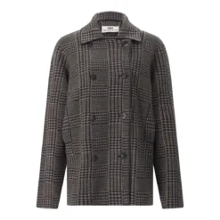 Sminfinity Jacke Glencheck Caban Jacket braun Übergangsjacke