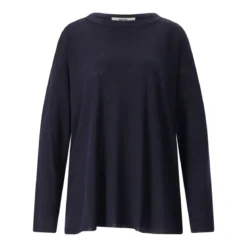 Sminfinity Longsleeve aus Seide & Leinen blau Longsleeve