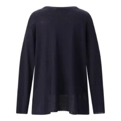 Sminfinity Longsleeve aus Seide & Leinen blau Longsleeve