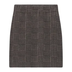 Sminfinity Rock Glencheck Slip On Skirt braun Minirock