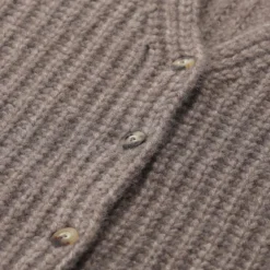 Sminfinity Strickjacke aus Kaschmir & Seide braun Strickjacke