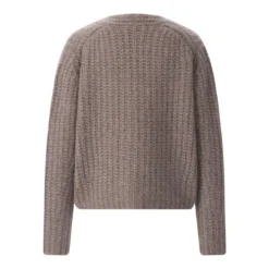 Sminfinity Strickjacke aus Kaschmir & Seide braun Strickjacke