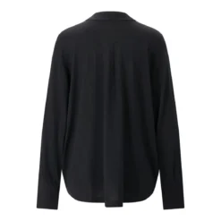 Sminfinity Strickjacke Extrafine Bowtie Shirt schwarz Bluse