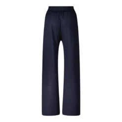 Sminfinity Weite Hose aus Seide & Leinen blau Stoffhose