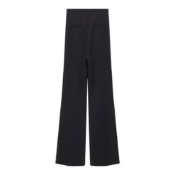 Sportmax Flared Hose Gettone schwarz Stoffhose