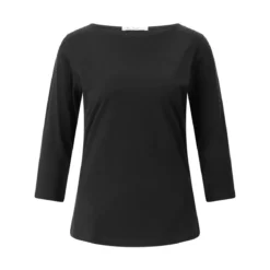 Stefan Brandt T-Shirt Elsa mit 3/4 Ärmeln Schwarz 3/4-Arm-Shirt