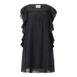 STELLA FOREST Midikleid Jayna mit Stickerei Schwarz Midikleid