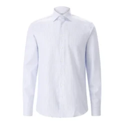 STENSTRÖMS Regular-Fit Hemd aus Baumwolle blau Hemd