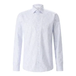 STENSTRÖMS Regular-Fit Hemd mit Paisleymuster blau Hemd
