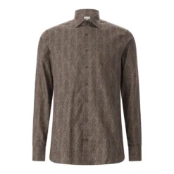 STENSTRÖMS Slim-Fit Hemd aus Baumwolle grau Hemd