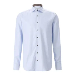 STENSTRÖMS Slim-Fit Hemd aus Baumwolle blau Hemd