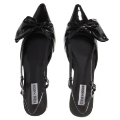 Steve Madden Dazzled Black Leather Mules