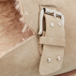 Steve Madden Evergreen Sand Suede Mules