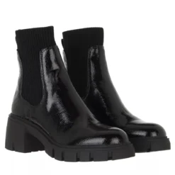Steve Madden Hayle Bootie Black Patent Stiefeletten