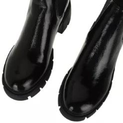 Steve Madden Hayle Bootie Black Patent Stiefeletten