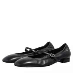 Stuart Weitzman Claris Ballet Flat Black Ballerinas