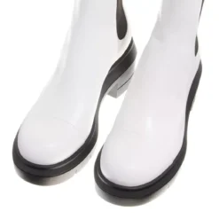 Stuart Weitzman Norah White Chelsea Boots