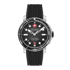Swiss Military Hanowa Die Automatikuhr Maitre Plongeur von Swiss Militar silber Quarzuhr
