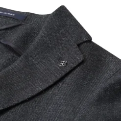 Tagliatore Sakko aus Schurwolle & Seide grau Anzugjacke