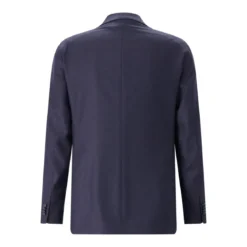 Tagliatore Sakko aus Seide blau Anzugjacke