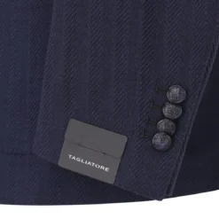 Tagliatore Sakko aus Wollmix blau Anzugjacke