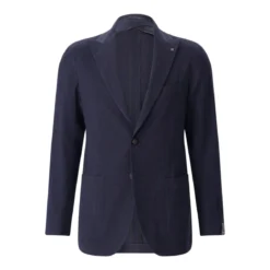 Tagliatore Sakko aus Wollmix blau Anzugjacke