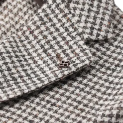 Tagliatore Sakko mit Hahnentrittmuster braun Anzugjacke