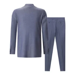 Tagliatore Zweiteiliger Anzug aus Wollmix blau Hosenanzug