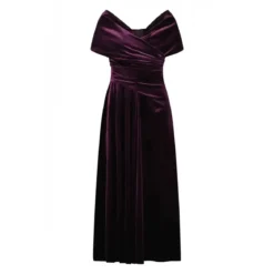 Talbot Runhof Abenkleid in Samt lila Abendkleid