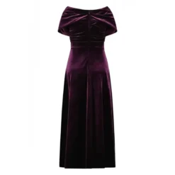 Talbot Runhof Abenkleid in Samt lila Abendkleid