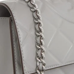 Tory Burch Fleming Small Convertible Shoulder Bag Gray Schultertasche