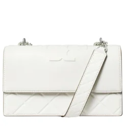 Tory Burch Fleming Small Convertible Shoulder Bag Blanc Crossbody Bag
