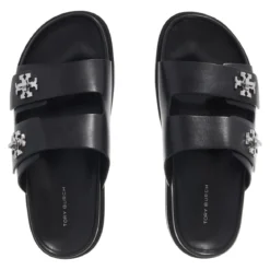Tory Burch T Lock Sport Slide Perfect Black Sandalen