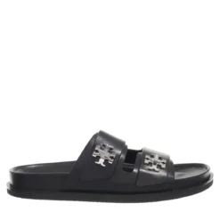 Tory Burch T Lock Sport Slide Perfect Black Sandalen