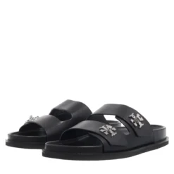 Tory Burch T Lock Sport Slide Perfect Black Sandalen