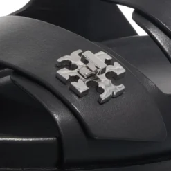 Tory Burch T Lock Sport Slide Perfect Black Sandalen