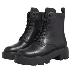 Tory Burch T Monogram Lug Ankle Boot 65Mm Perfect Black Stiefel