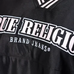 True Religion - Besticktes Longshirt- Wird als Kleid getragen- schwarz Maxikleid