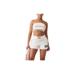 True Religion - Elastischer Bund- Weiche Haptik- Umgeschlagend hellbeige Shorts