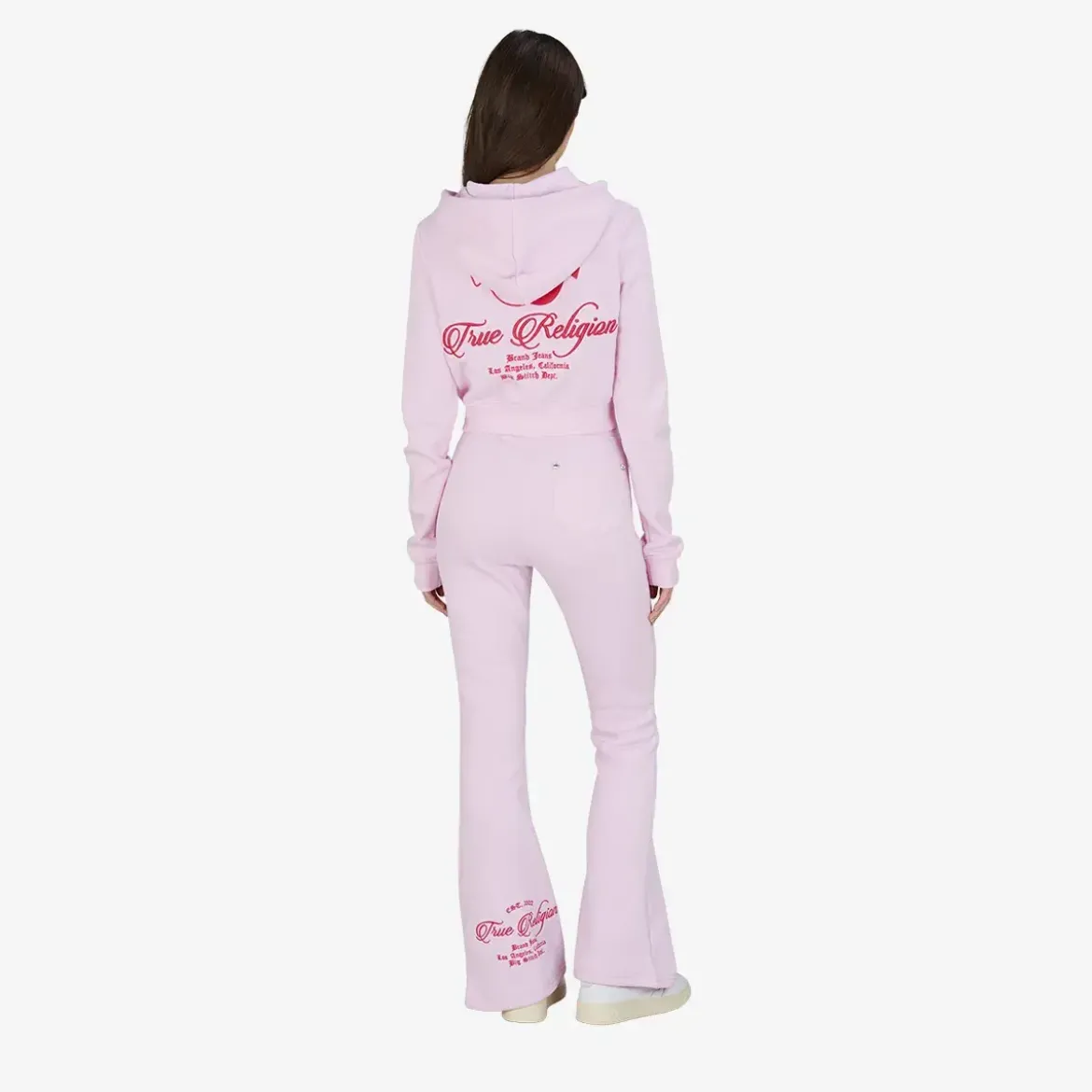 True Religion Flare Sweatpants rosa Jogginghose