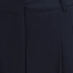 True Religion - Gerades Bein- Buntfalte- Bügelfalte- Unifarbe blau Hose