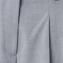 True Religion - Gerades Bein- Buntfalte- Bügelfalte- Unifarbe grau Hose