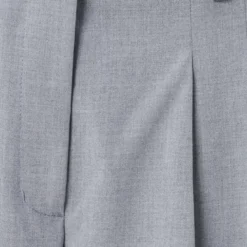 True Religion - Gerades Bein- Buntfalte- Bügelfalte- Unifarbe grau Hose