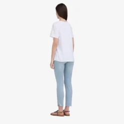 True Religion Jeans HALLE Crop Slit blau Jeans