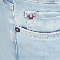 True Religion Jeans HALLE Crop Slit blau Jeans