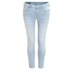 True Religion Jeans HALLE Crop Slit blau Jeans