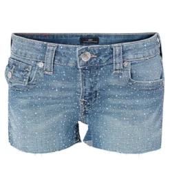 True Religion - Jeans-Shorts JOEY- Mit Klapptaschen- Allover Z hellblau Jeansshorts